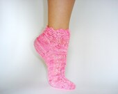 No Two Snowflakes presents The Rose Adagio Lace Sleep Sock LACE SOCK PATTERN Pdf by Nicole Feller-Johnson