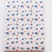 Notepad, orange and navy blue pattern with octopus and sea stars