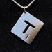Scrabble Piece Initial Charm