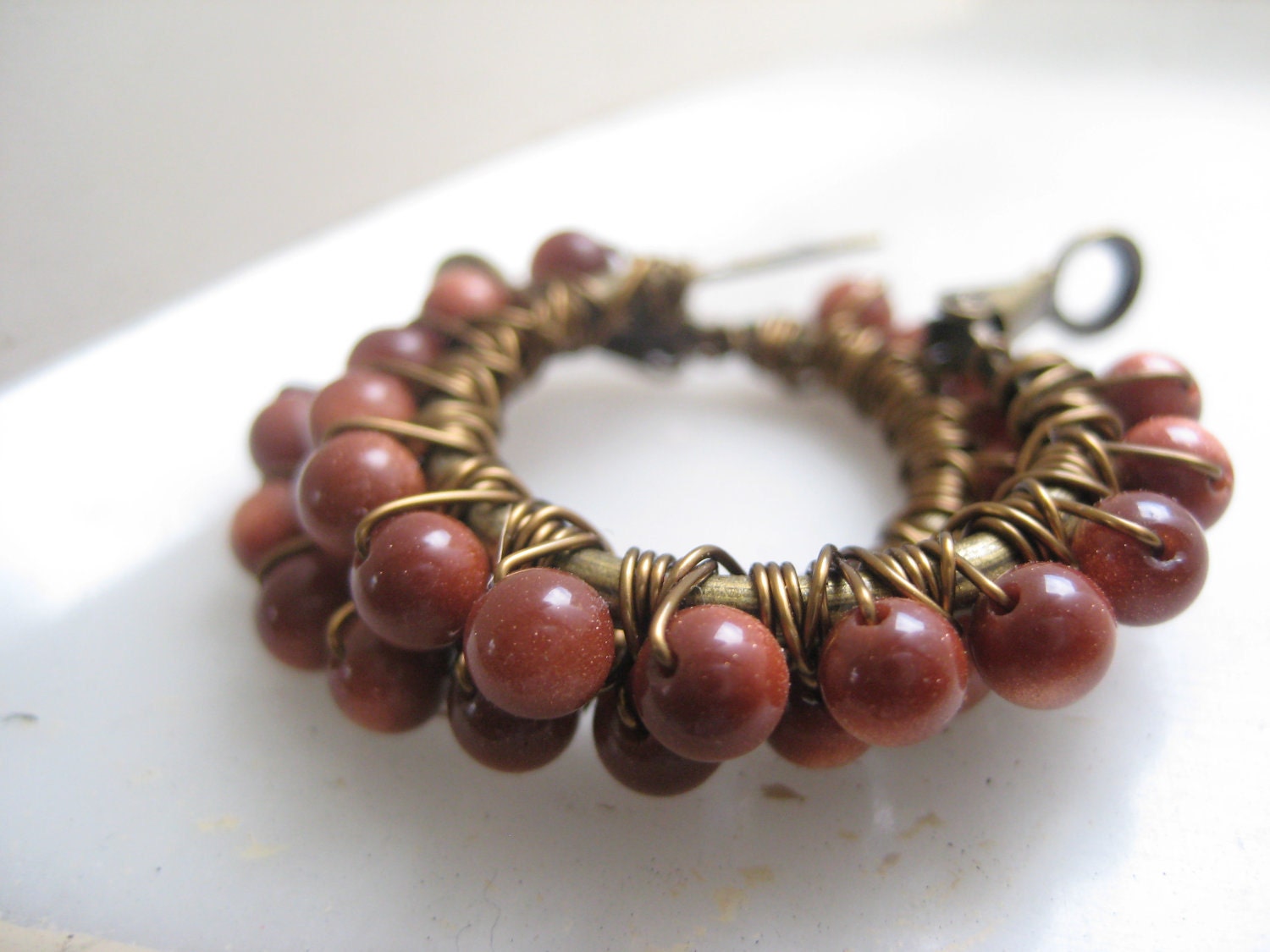 Chocolate Brown Hoops