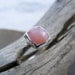 Faceted Peruvian Pink Opal Gemstone Sterling Silver Ring