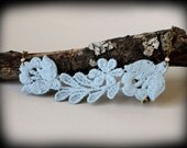 Therese Seafoam Lace Plaque Necklace