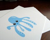 Mini Note Card Set : Octopus