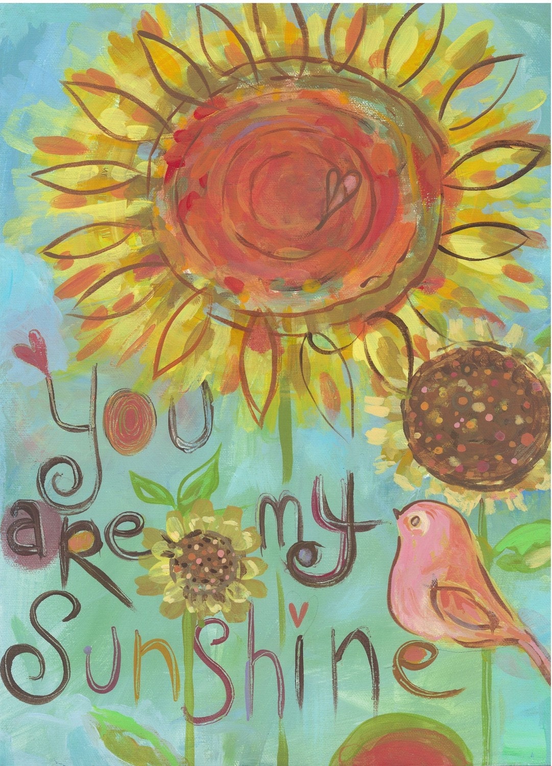 You are my sunshine 24 x 30 canvas giclee