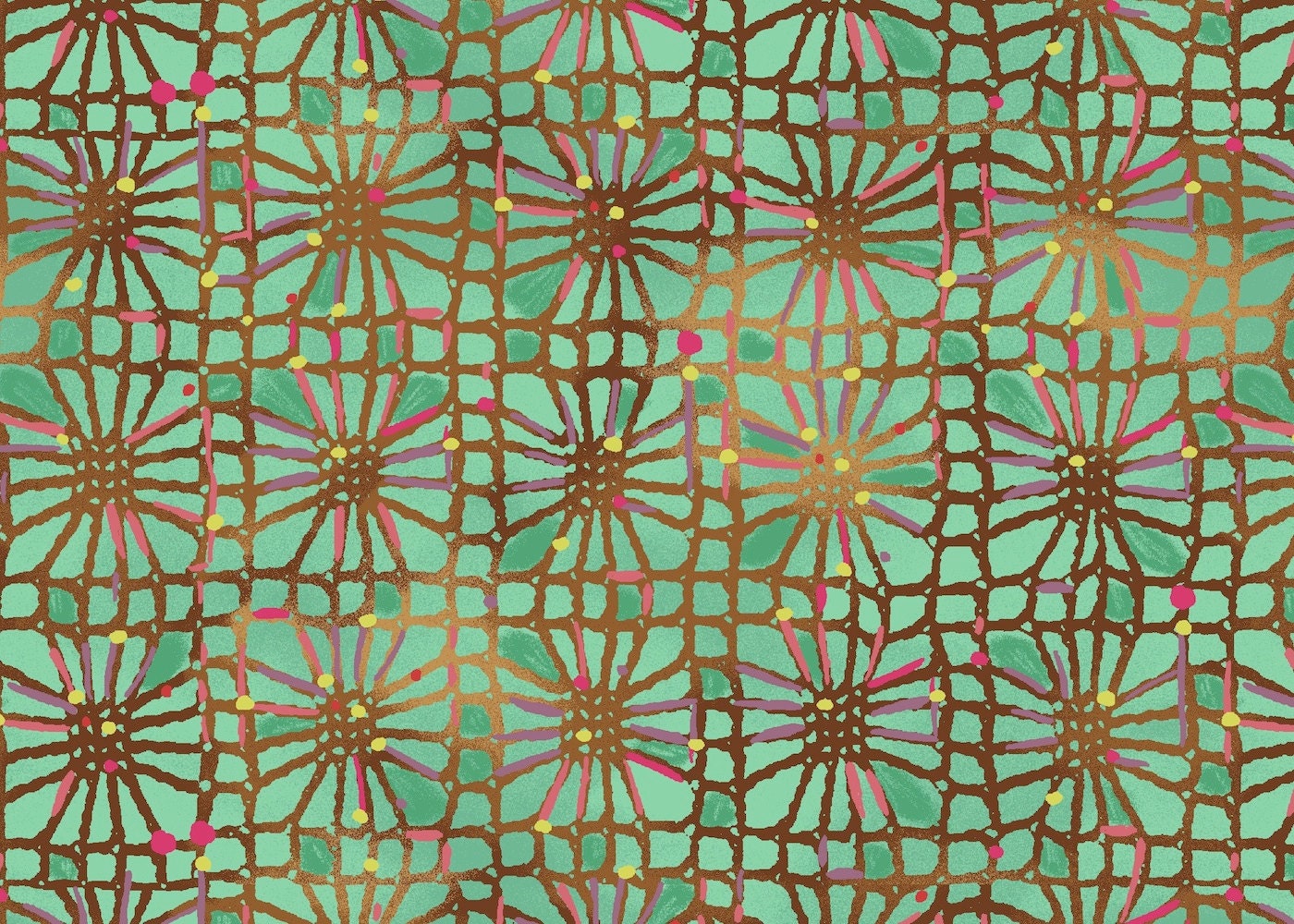 Macrame fabric pattern LOW STOCK YELLOW