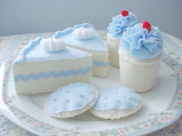 New Light Blue Tea Party Dessert Set
