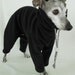 Famous Fit Black WindPro Fleece Italian Greyhound Warm Snow Suit-custom made