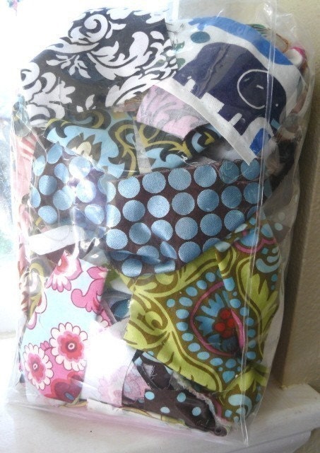 Help me get rid of these -SALE- 1 Lb. Bag of Small/Medium Scraps including lots of Minky and Designer Fabrics