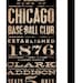 Wrigley Field Chicago Cubs Baseball vintage style typography art on canvas 10 x 20 x 1.5 inches
