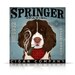 Springer Spaniel CIGAR company original graphic art on canvas 12 x 12 x 1.5 by stephen fowler