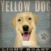 Yellow Dog Labrador Coffee Company original graphic illustration giclee archival signed artist's print 12 x 12