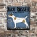 Jack Russell Records original vintage style graphic art on canvas 12 x 12 x 1.5 by stephen fowler