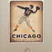Chicago Football club original graphic art illustration giclee archival signed artists print 16 x 20