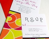 Abstract Wedding Invitations "Mikuni" Sample