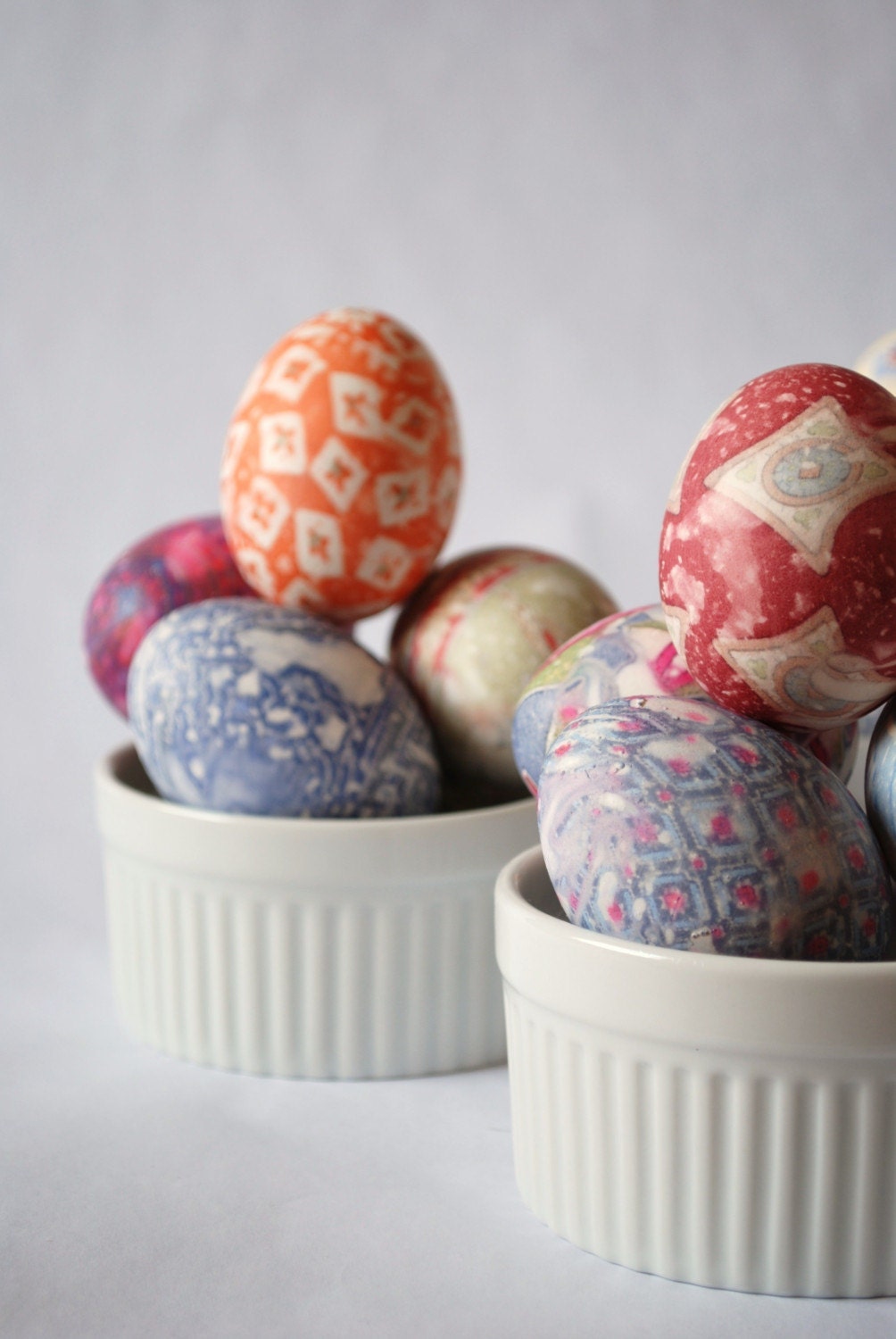 Silk Dyed Easter Egg Kit - Easy Tidy Fabulous Recycled and Reusable - FREE US SHIPPING