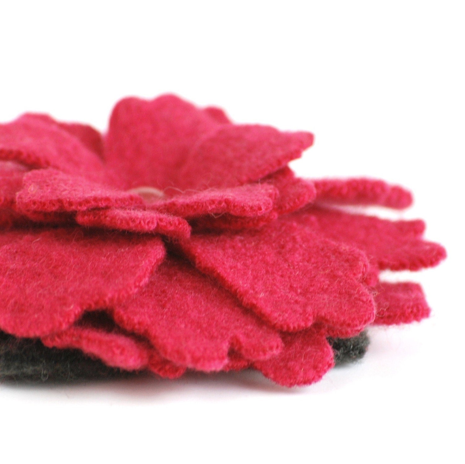 Cherry Pink Flower - Wool Felt Pin