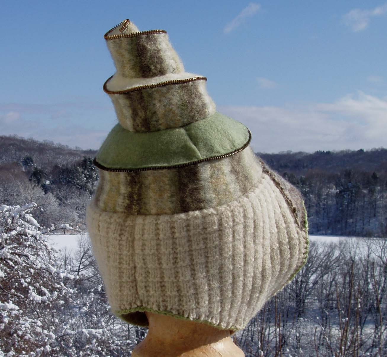 Eco Friendly Zipper Spiral Hat