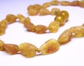 Maximum effective Raw sea amber oval form teething necklace for your baby.