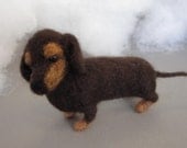 Needle Felted Dachshund
