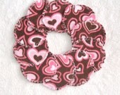 Reusable Cotton Rounds Make-up Remover Pads Pink and Brown Heart Washable cosmetic