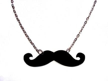 BOLD Dali Mustache Necklace SET OF 2 NECKLACES