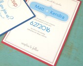 Independence Day Wedding Invitation Set