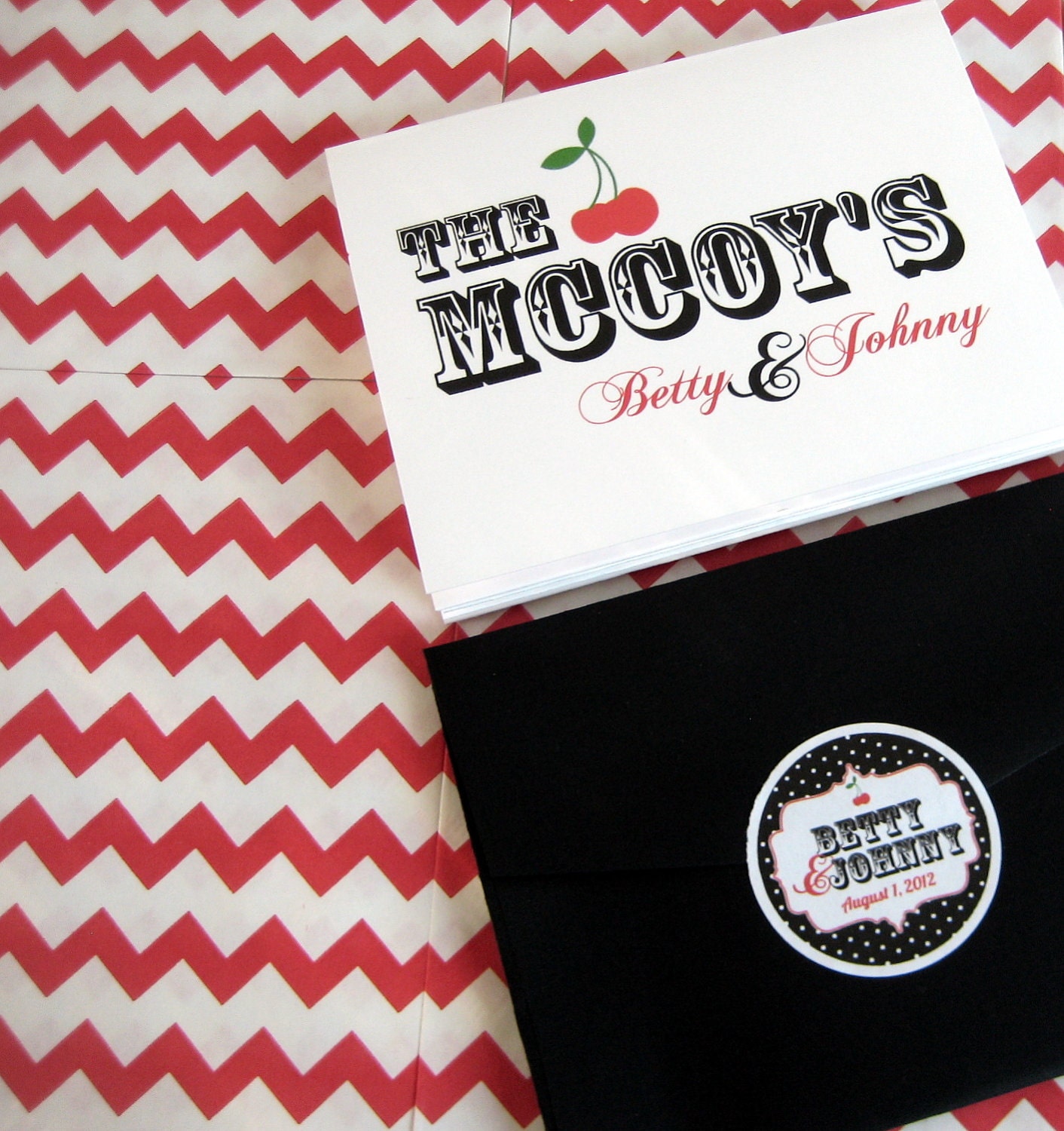 Retro Rockabilly Vegas Wedding Stationery Set on Etsy