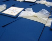 Royal Blue Wedding- Pocket Invitations