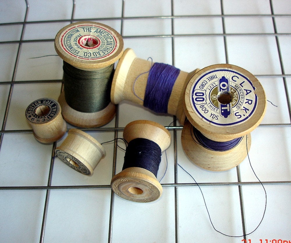 Wooden Thread Spools