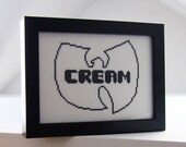 CREAM - Wu-Tang Clan - Framed Cross Stitch