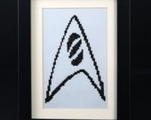 Star Trek - Science Badge - Framed Cross Stitch