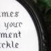 Sparkle Motion - Donnie Darko - Framed Cross Stitch (Made to Order)