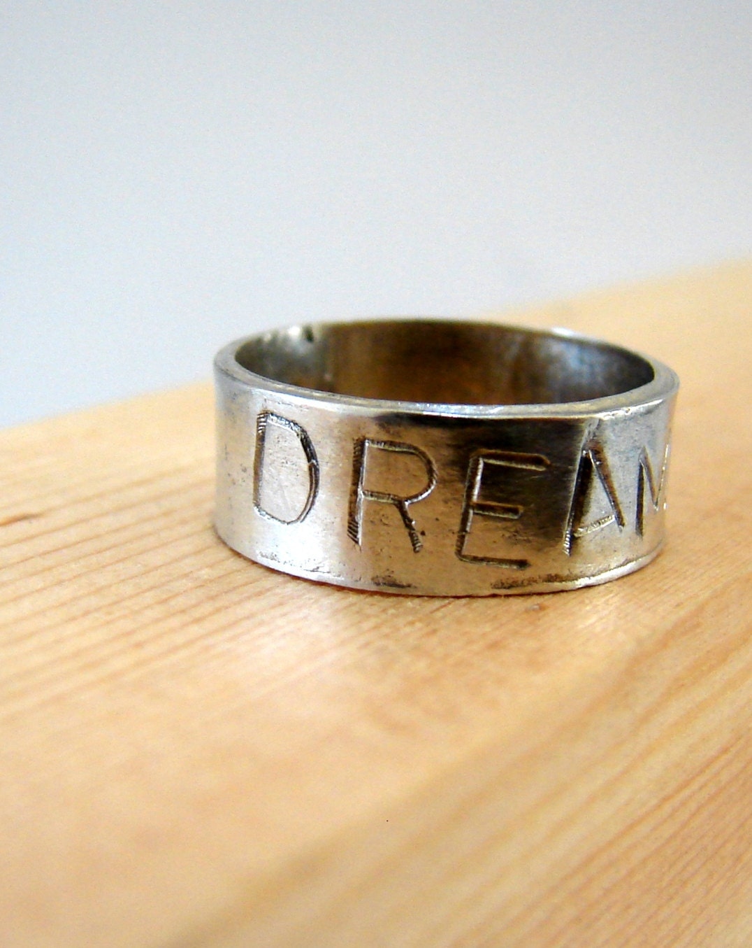 Personalized Ring Hand Stamped Sterling Silver