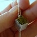 Moss Planter Green Cube Necklace