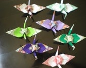 100 Triple Layer Origami Crane in 6 inches any color shade or pattern you pick