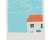 Polaroid - Houses and Clouds