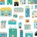 Where We Live A4 print - LIMITED EDITION in blue