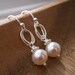 Everyday pearl earrings, freshwater pearls, solid sterling silver ear wires