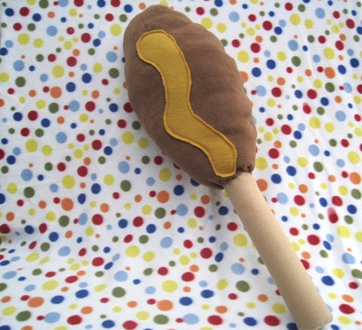Gigantic Corn Dog on a Stick Plush