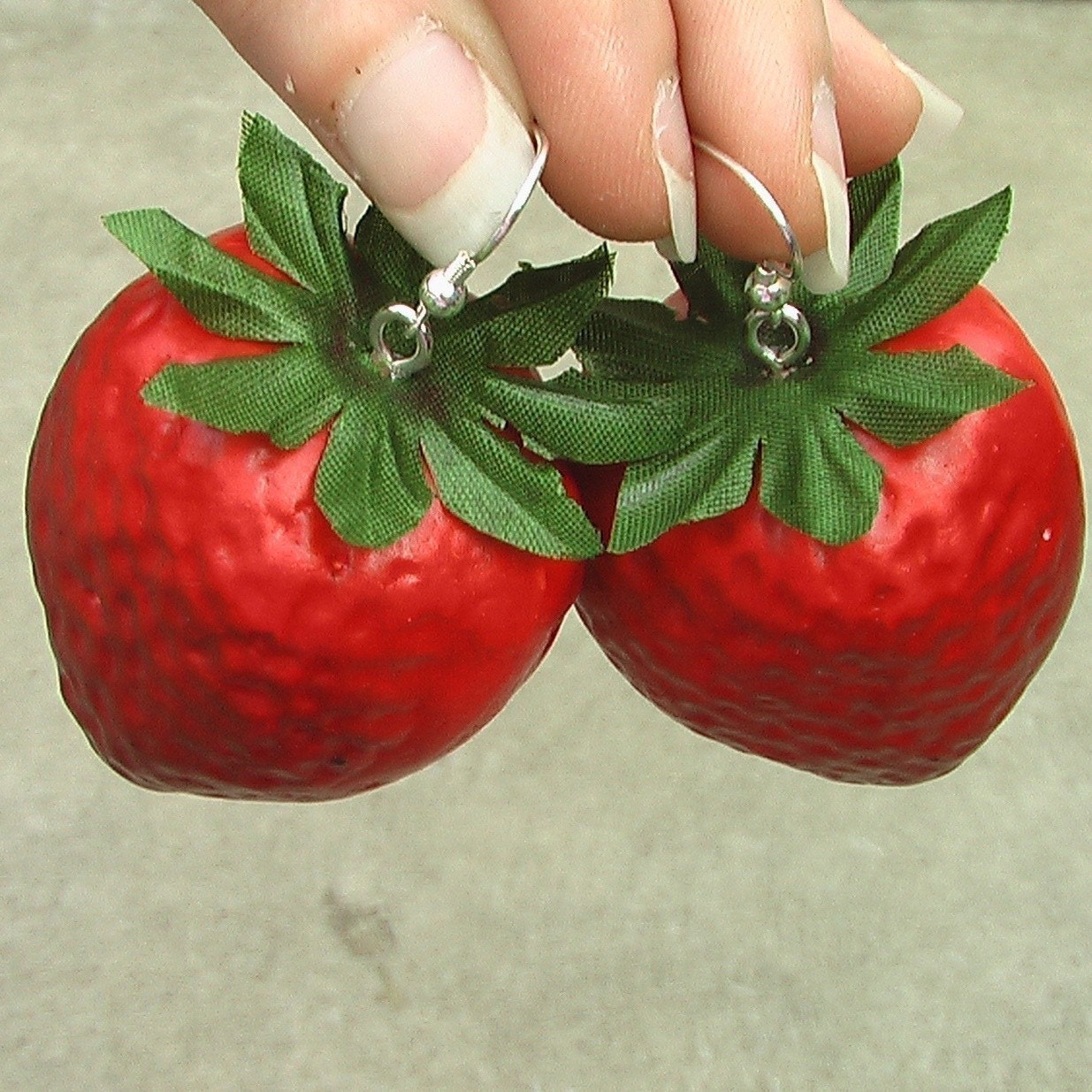 SUMMER SALE Strawberry Shortcake Earrings