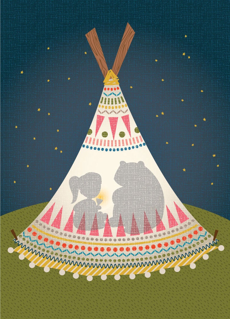 campout print 8x10