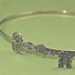 Skeleton key headband steampunk antique style silver