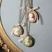 Pemberley locket cameo necklace lace bow vintage brass