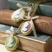 Pemberley locket cameo necklace lace bow vintage brass