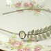 Goddess headband leaf vintage jewel elegant ancient grecian vintage silver