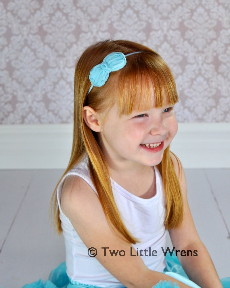 Bailey Bow Headband - Ivory Chiffon Bow - Baby Headband to Adult Headband - SPRING SALE - See Shop