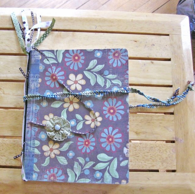 Art journal - flowered covered Junque Journal