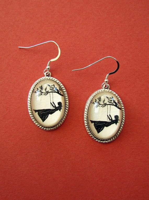 SALE 20% OFF // Coupon code: SALE20 // Girl on a Swing Earrings