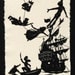 Peter Pan - Hand-Cut Silhouette Papercut