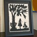 SALE 20% OFF // Coupon code: MEMORIALDAYSALE - Alice in Wonderland - Hand-Cut Silhouette Papercut